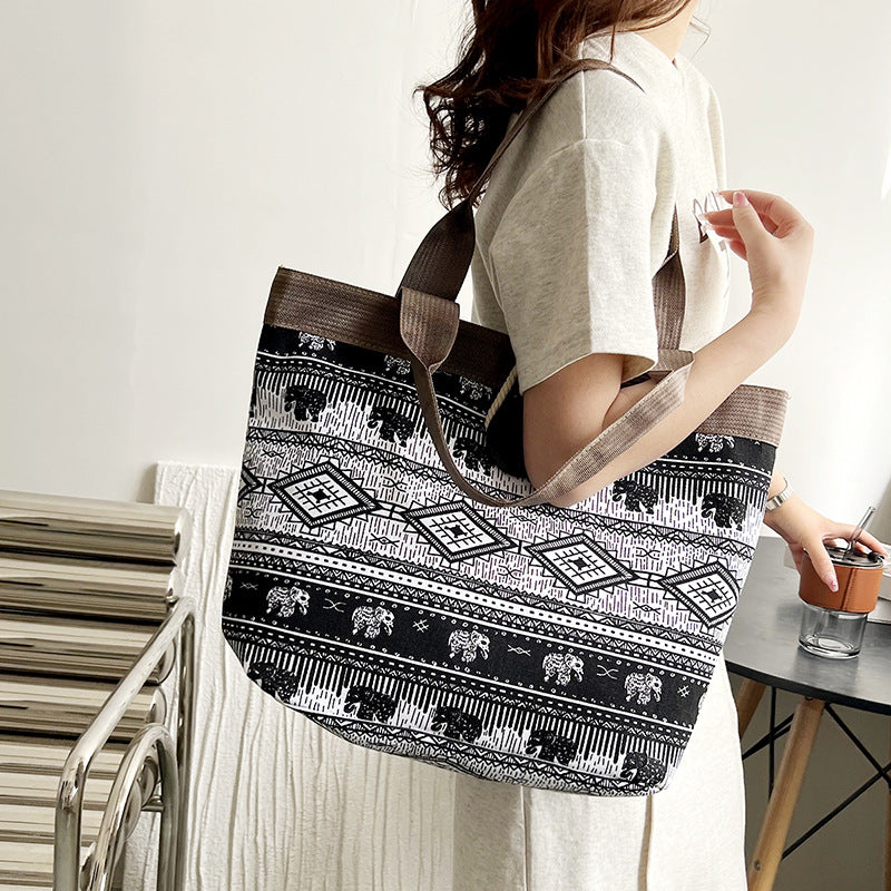Wholesale Ethnic Printing Tote Bag Canvas Bag